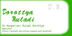 dorottya muladi business card